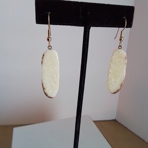 Vintage Alaska Inuit Walrus Tusk Earrings